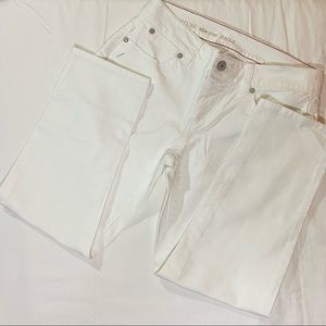 Nordstrom Petite White Straight Leg Jeans